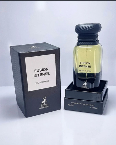 ادکلن مردانه شرکت الحمبرا مدل فیوژن اینتنس رایحه تام فورد فابیولس حجم 80 میل