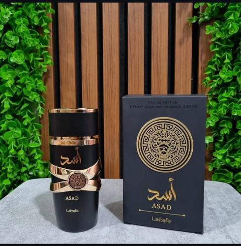 ادکلن مردانه زنانه شرکت لطافه مدل اسد مشکی حجم 100 میل