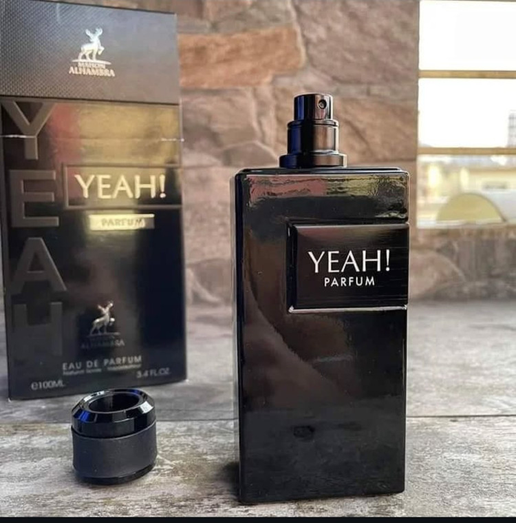 ادکلن مردانه شرکت الحمبرا مدل ایو سن لورن وای له پارفوم حجم 100 میل