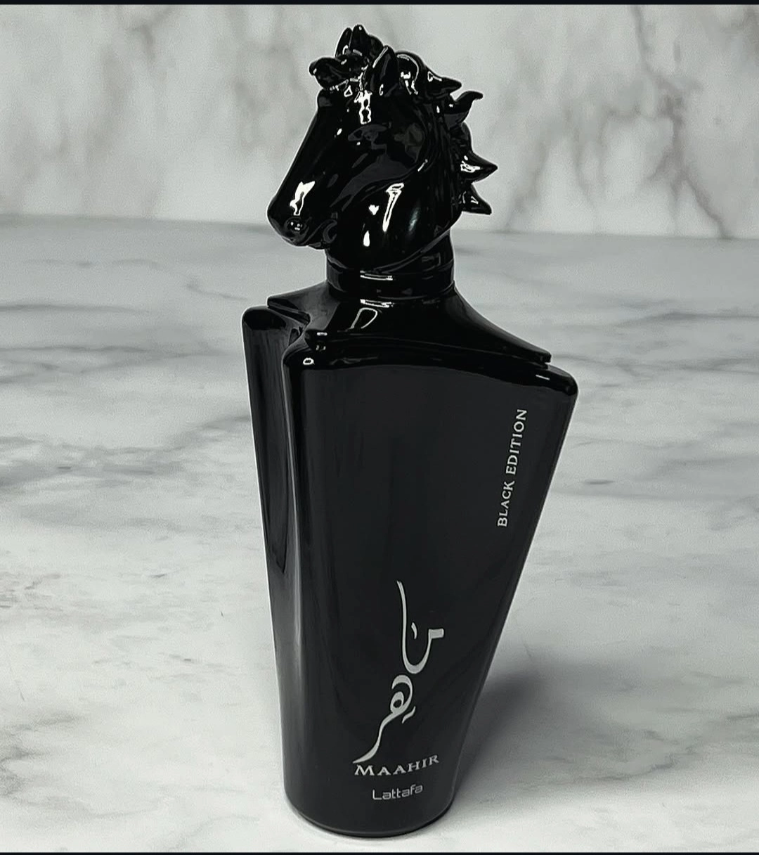 ادکلن مردانه شرکت لطافه مدل ماهر مشکی حجم 100 میل