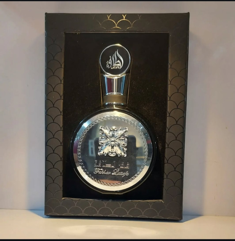 ادکلن مردانه شرکت لطافه مدل فخر نقره ای حجم 100 میل