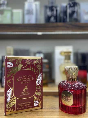 ادکلن مردانه زنانه شرکت الحمبرا مدل باروک لا رژ اکستریم رایحه باکارات رژ قرمز حجم 100 میل