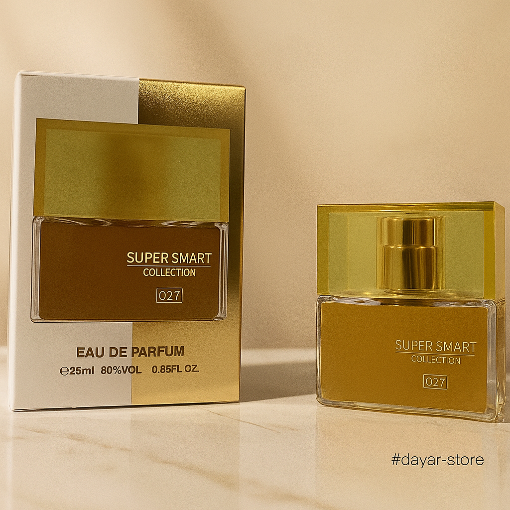 ادکلن مینیاتوری برند سوپر اسمارت کد 027 رایحه زن طلایی حجم 25 میل