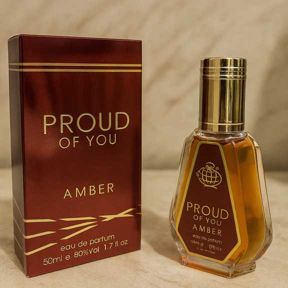 ادکلن جیبی برند فرگرانس مدل پراد اف یو امبر رایحه استرانگ ویت یو امبر حجم 50 میل