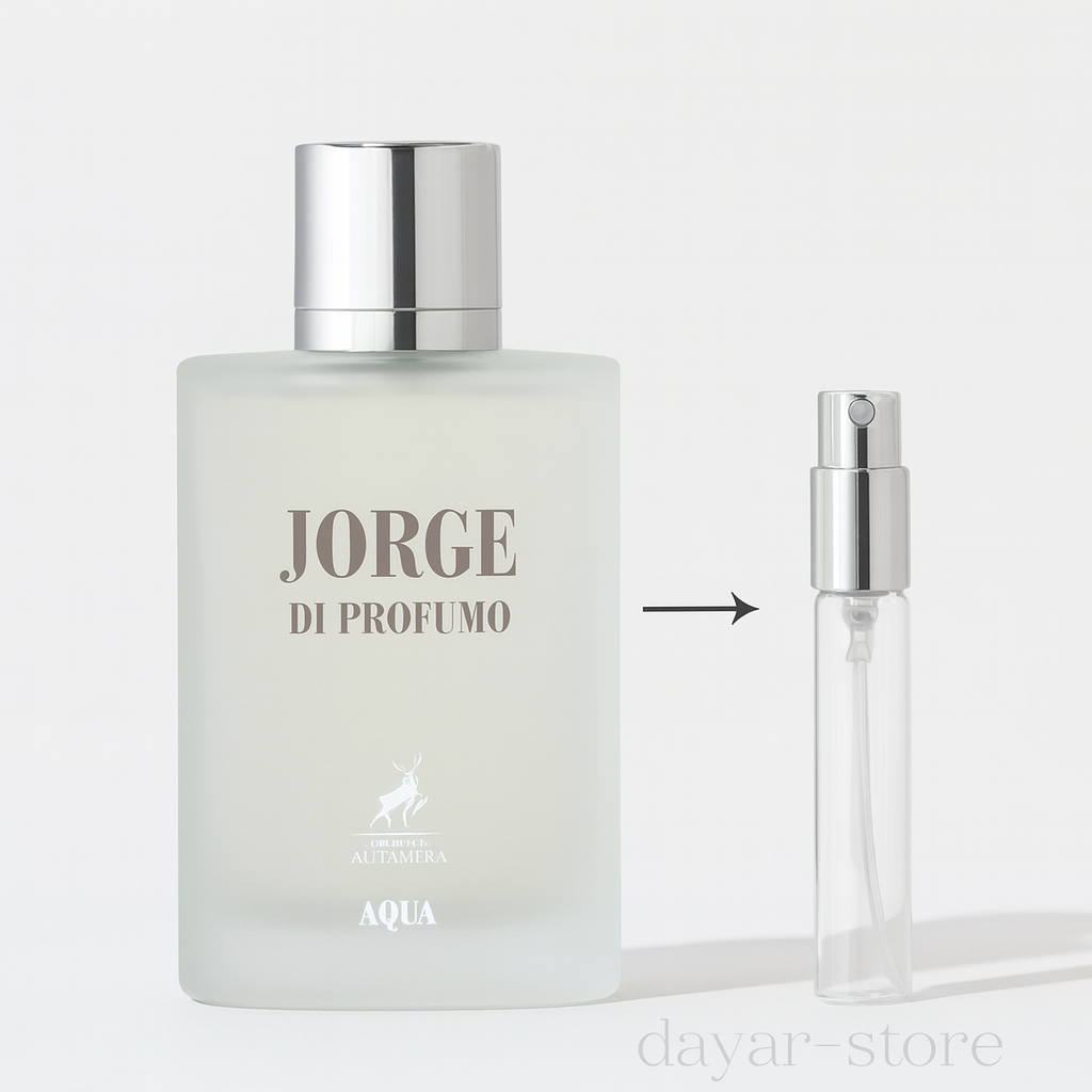 دکانت دست ریز ادکلن مردانه شرکت الحمبرا رایحه اکوا دی جیو سفید حجم 10 میل