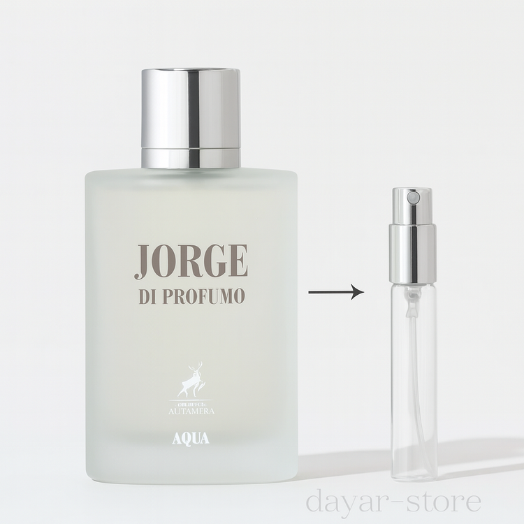 دکانت دست ریز ادکلن مردانه شرکت الحمبرا رایحه اکوا دی جیو سفید حجم 10 میل