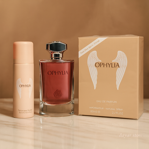 ادکلن زنانه برند فرگرانس مدل اوفیلیا رایحه پاکورابان المپیا حجم 80 میل