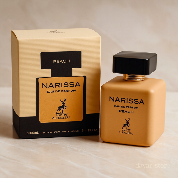 ادکلن زنانه شرکت الحمبرا رایحه نارسیس پودری حجم 100 میل