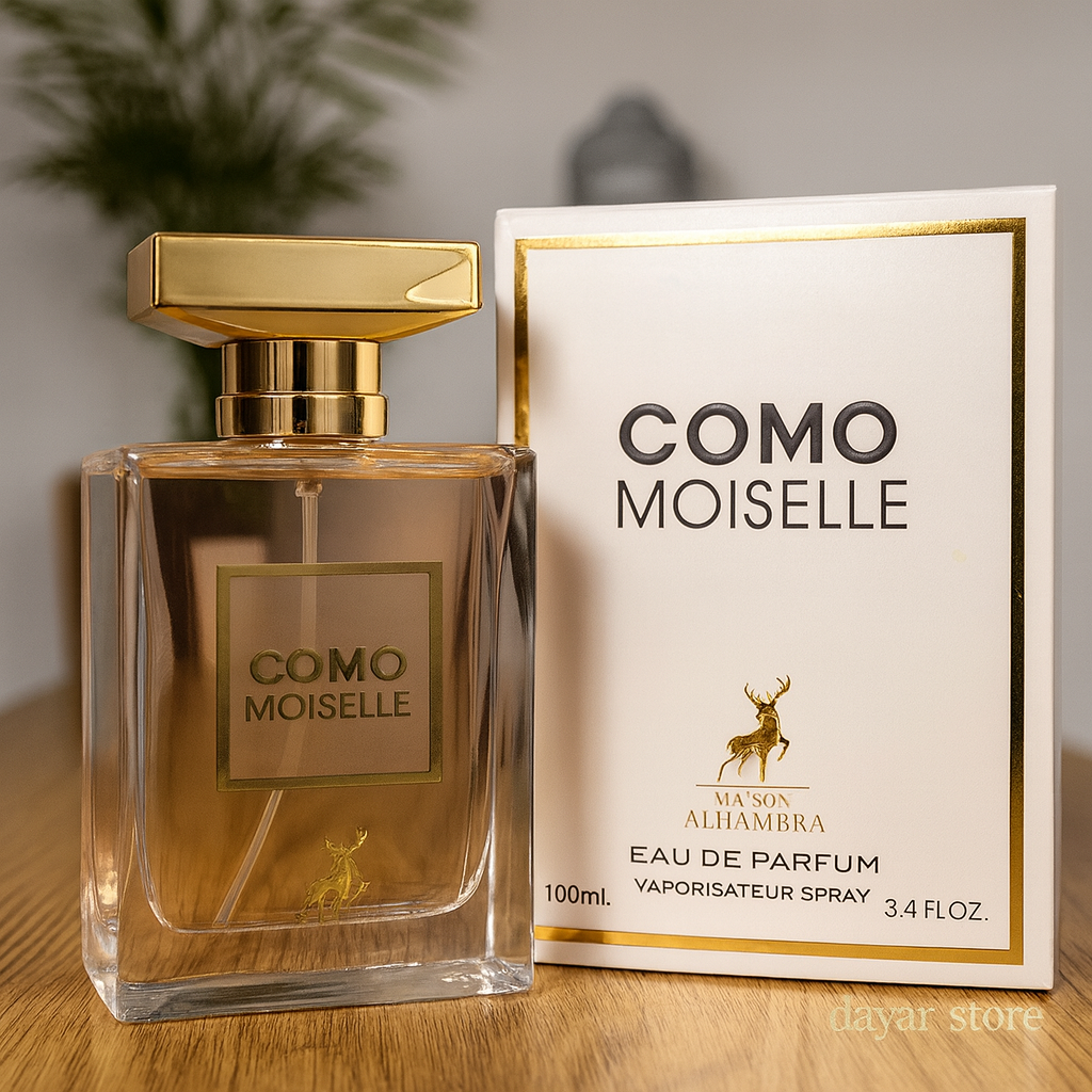 ادکلن زنانه شرکت الحمبرا رایحه شنل کوکو مادمازل حجم 100 میل