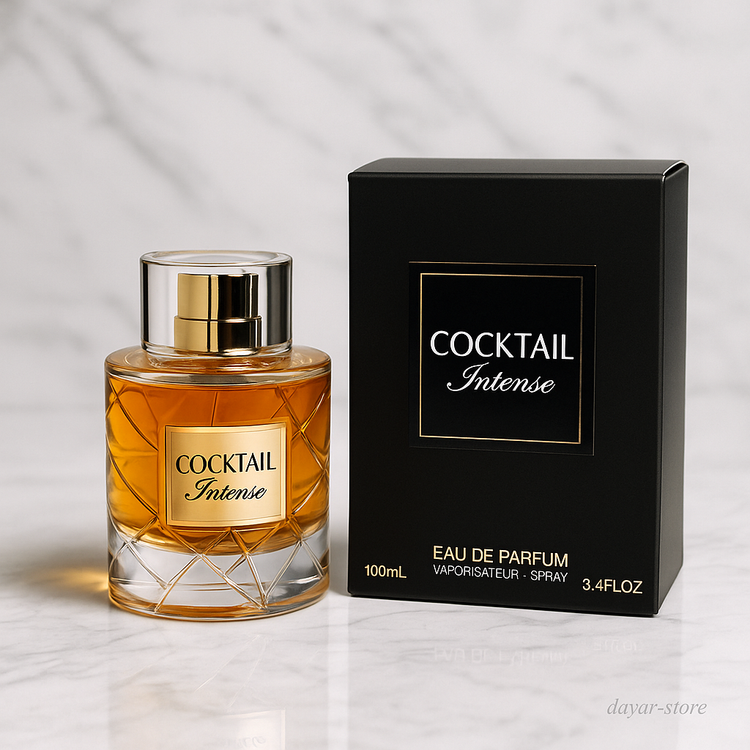 ادکلن مردانه زنانه شرکت فرگرانس مدل کوکتل اینتنس حجم 100 میل