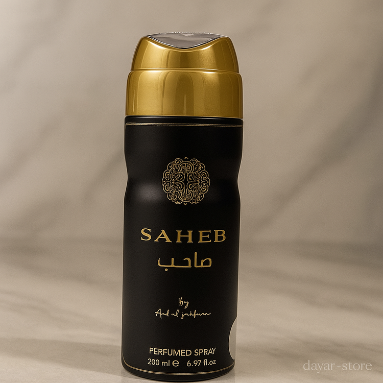 اسپری بدن مردانه برند ارض الزعفران مدل صاحب قهوه ای حجم 200 میل