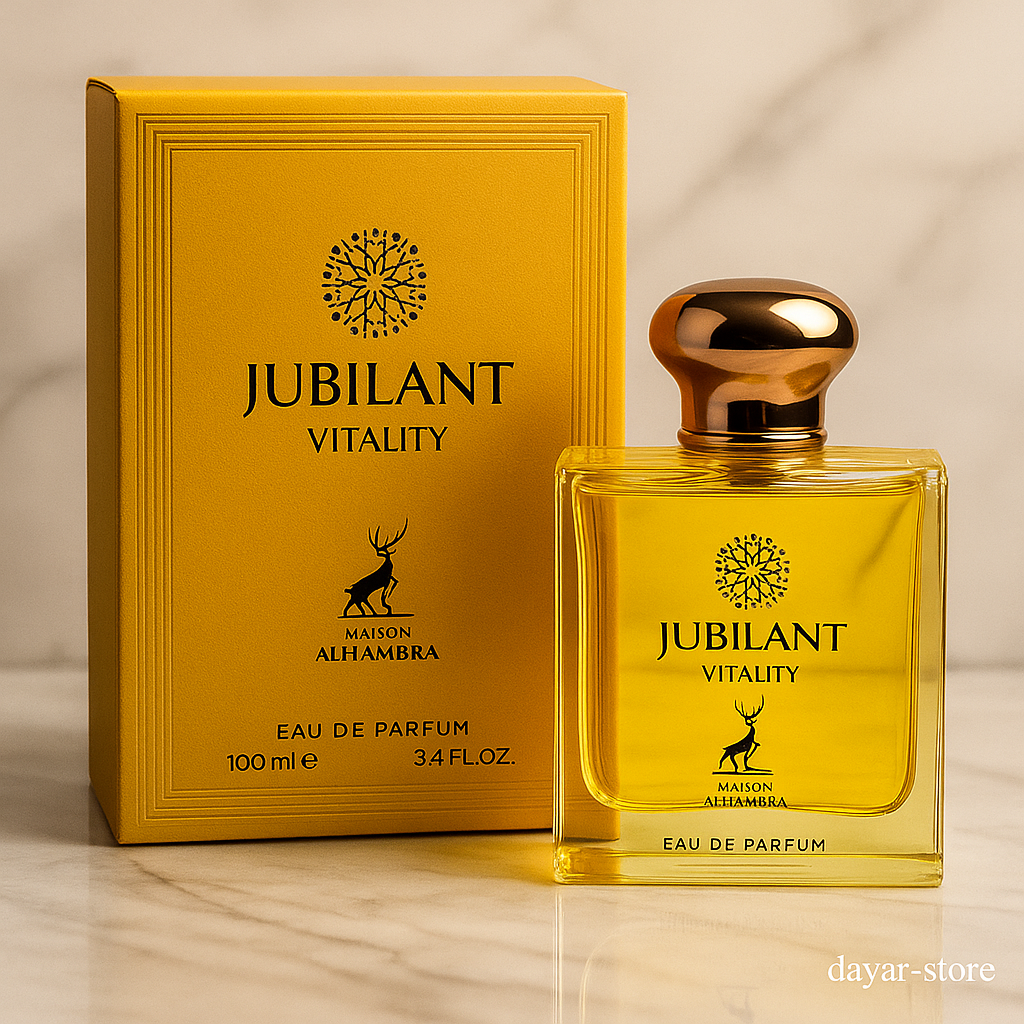 ادکلن مردانه برند الحمبرا مدل جوبیلانت ویتالیتی رایحه ورساچه اروس انرژی حجم 100 میل