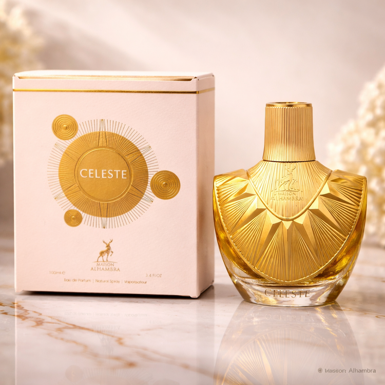 ادکلن زنانه شرکت الحمبرا مدل سلست رایحه ژان پل گوتیه دیواین حجم 100 میل