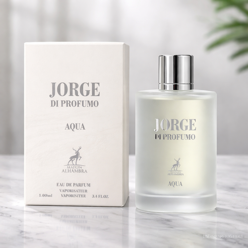 ادکلن مردانه شرکت الحمبرا رایحه اکوا دی جیو سفید حجم 100 میل