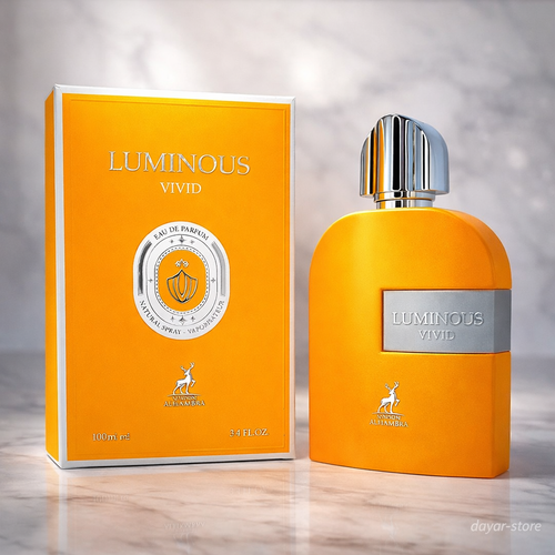 ادکلن مردانه شرکت الحمبرا مدل لومینوس ویوید رایحه مارلی پرسیوس حجم 100 میل