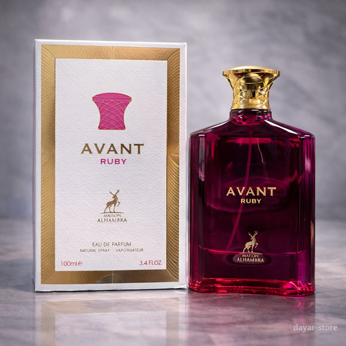 ادکلن زنانه شرکت الحمبرا مدل اوانت روبی رایحه کرید کارمینا حجم 100 میل