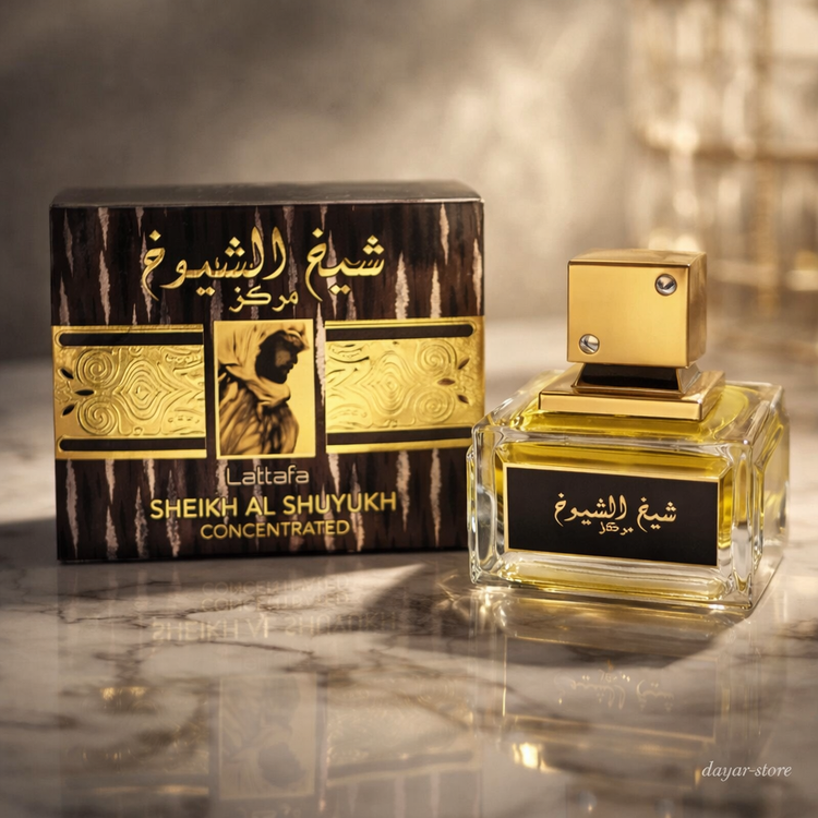 ادکلن مردانه شرکت لطافه مدل شیخ الشیوخ مرکز حجم 100 میل