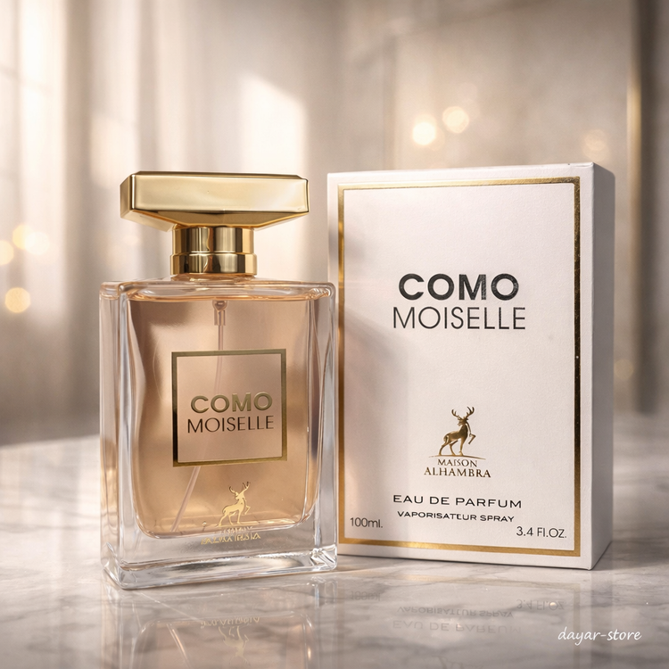 ادکلن زنانه شرکت الحمبرا رایحه شنل کوکو مادمازل حجم 100 میل