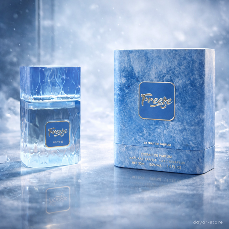 ادکلن مردانه برند ریفز مدل فریز رایحه ایو سن لورن آیسد کولون غلظت اکسترا پارفوم حجم 100 میل